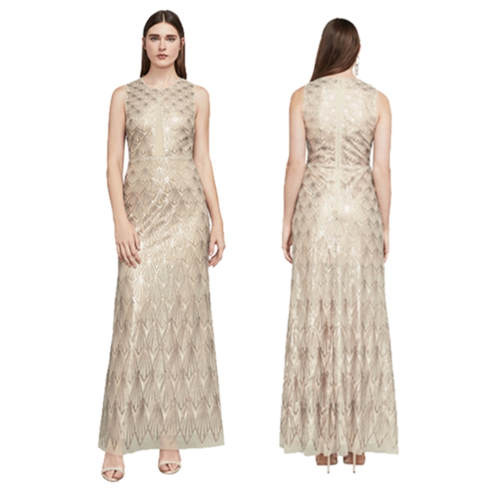 BCBG Patti Sleeveless Sequin Gown
